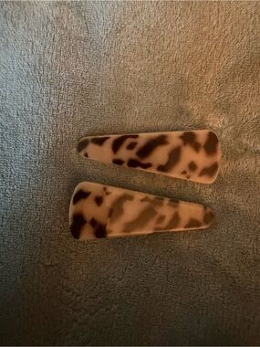 Source Unknown Tortoiseshell Hair Clips - Brown and Black